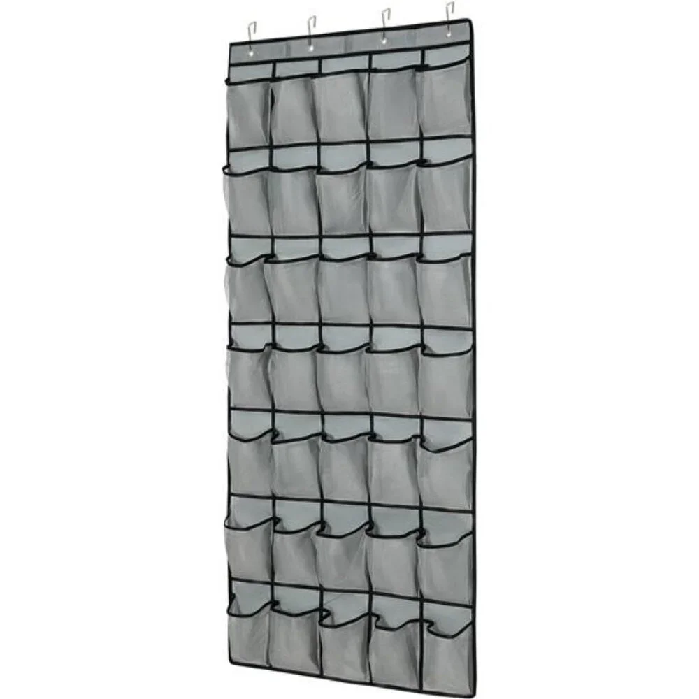 Over The Door Shoe Organizer 35 Pocket Mesh Hanging Storage Rack Holder